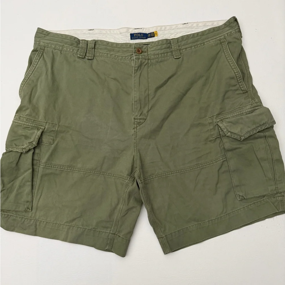 Polo by Ralph Relaxed Fit Gellar Green Cargo Shorts for Men‎